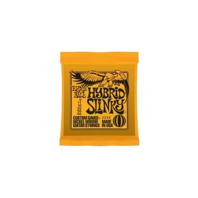 Ernie Ball Hybrid Slinky P02222 – Set di 6 corde per chitarra elettrica