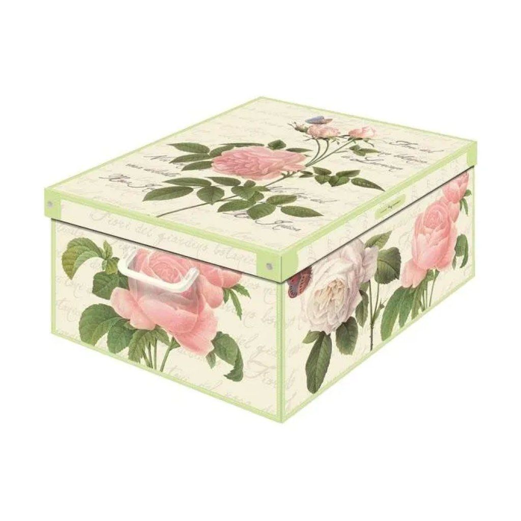 Lavatelli Scatola Componibile con Rose 39 × 50 × 24 cm