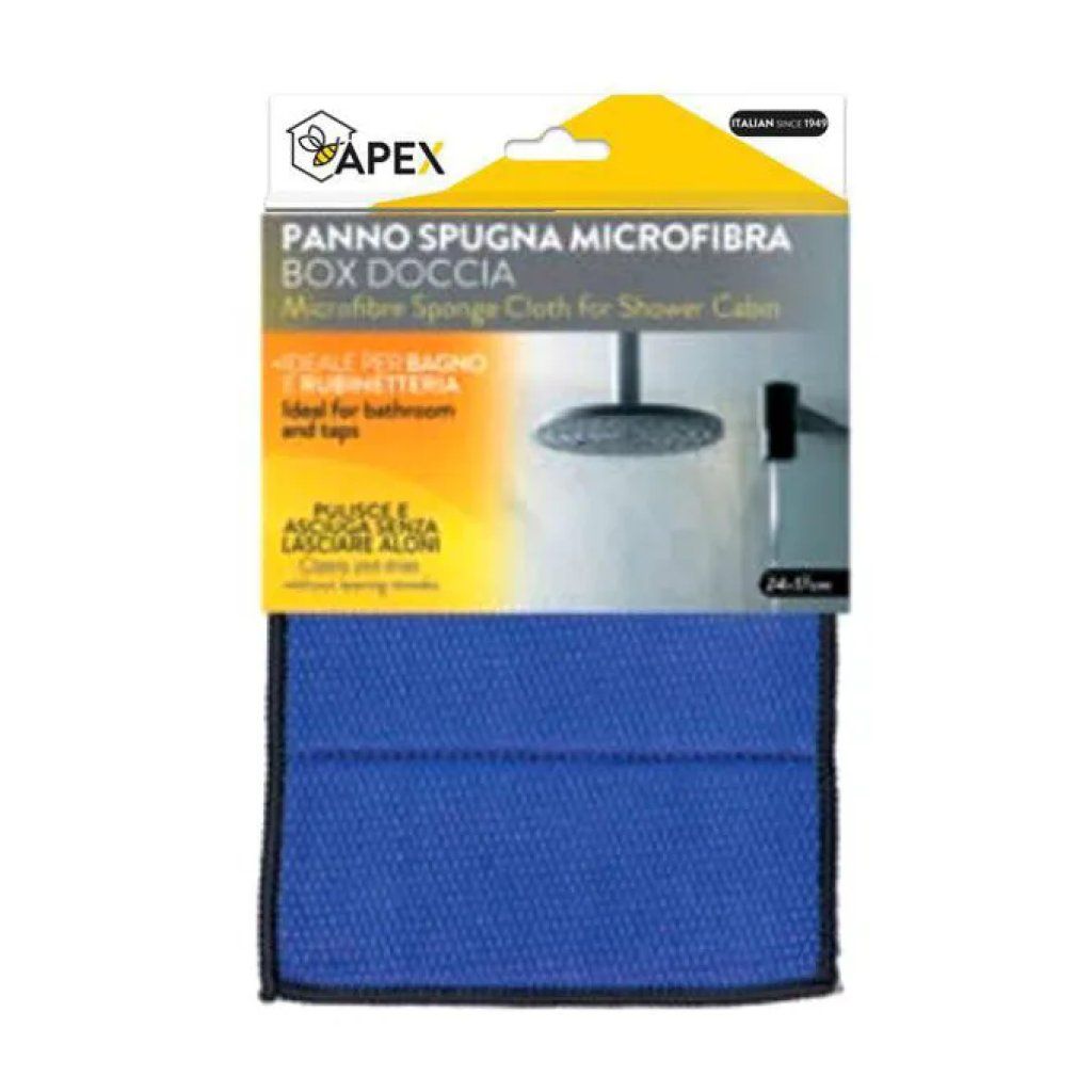 APEX Panno spugna in microfibra per box doccia, 24 × 17 cm APEX Panno spugna in microfibra per box doccia, 24 × 17 cm