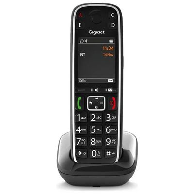 Gigaset E720 Telefono Cordless DECT per Senior, Nero