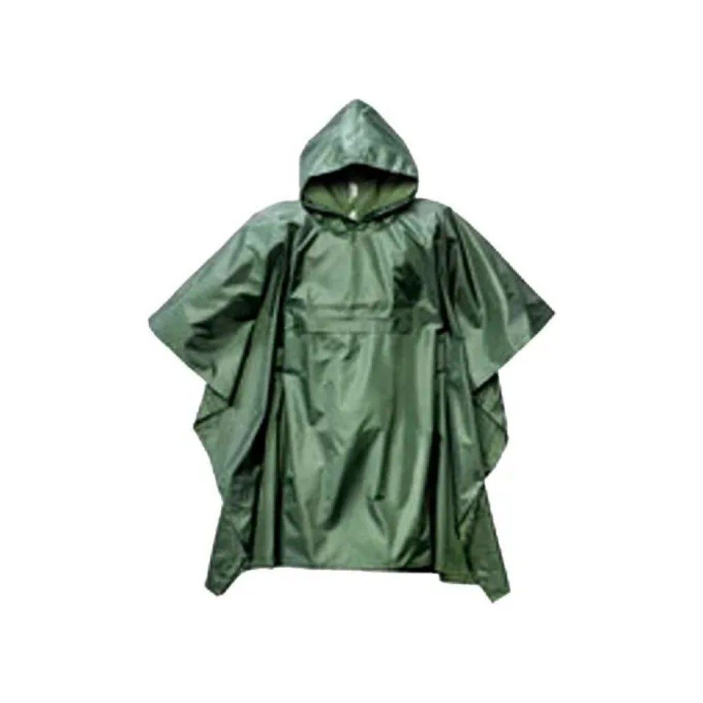 NERI Niagara Poncho Impermeabile con Cappuccio, Verde
