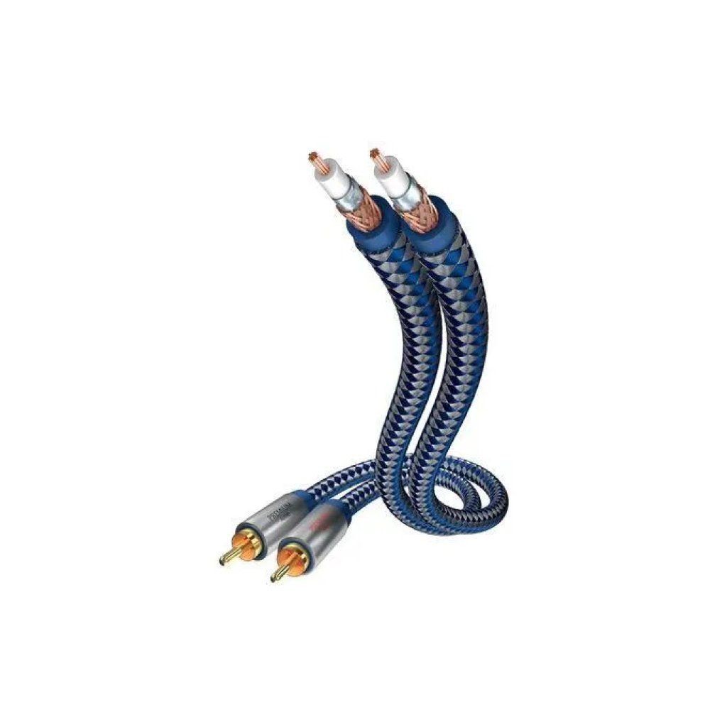 INAKUSTIK In-Akustik 0040405 Cavo Audio RCA 5 m Blu-Argento