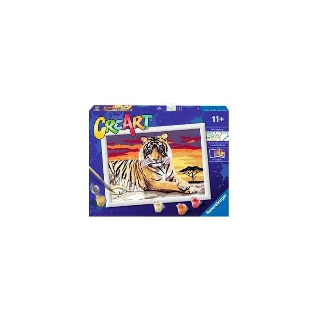 Ravensburger CreArt Serie D – Tigre, kit di pittura con numeri