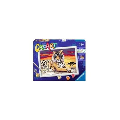 Ravensburger CreArt Serie D – Tigre, kit di pittura con numeri