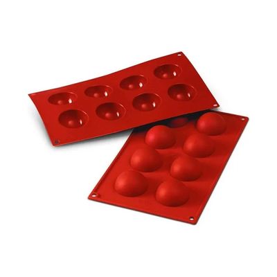 3C CASA Silikomart SF004 Classic – Stampo in silicone per 8 semisfere 5 cm
