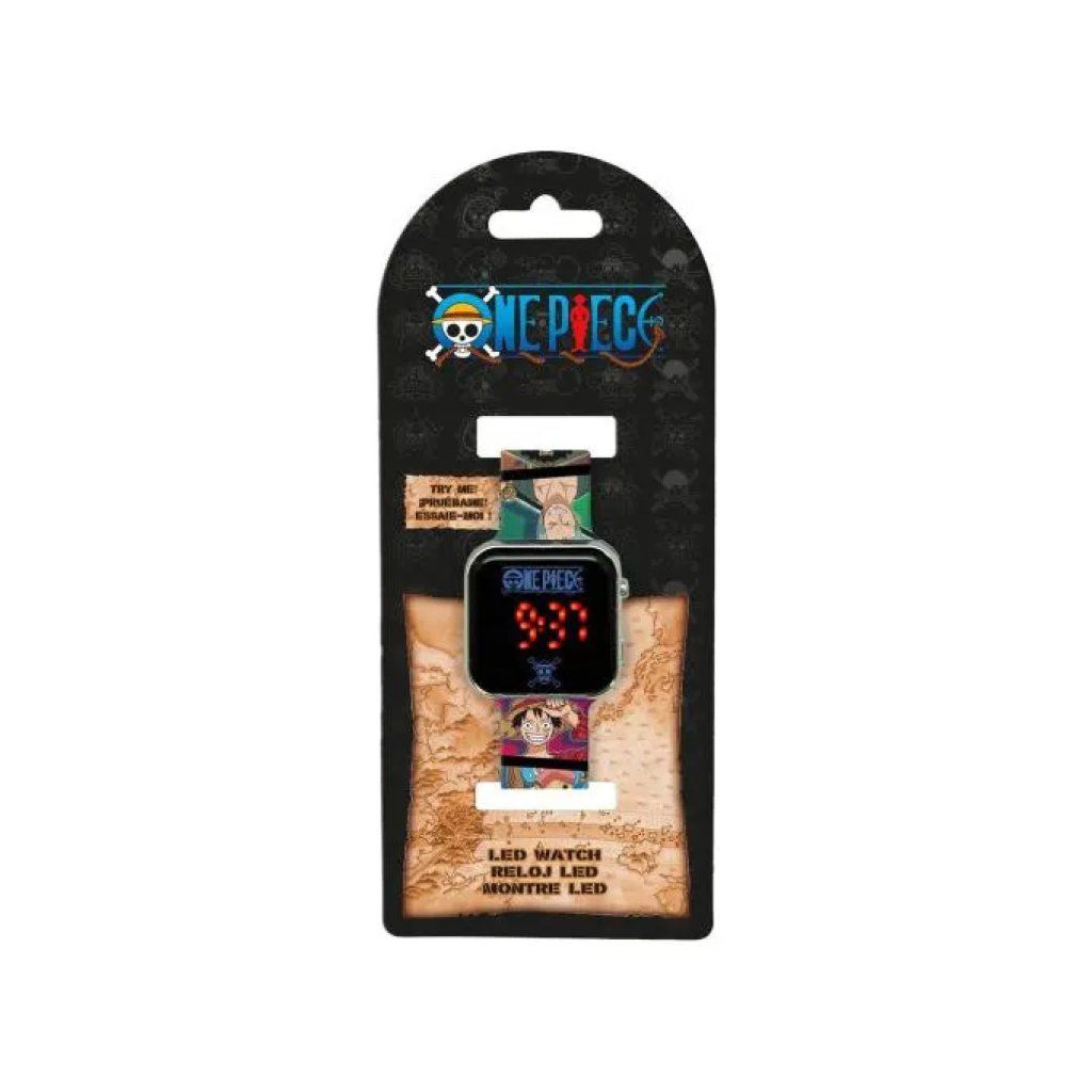 KIDS LICENSING Orologio Digitale LED One Piece per Bambini con Data KIDS LICENSING Orologio Digitale LED One Piece per Bambini con Data