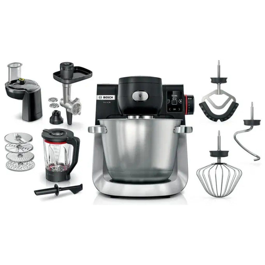Bosch Serie 6 MUMS6ZS34 Impastatrice Planetaria 1600 W, 5,5 L, Nero e Inox