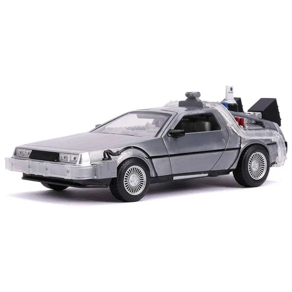 JADA TOYS DeLorean Ritorno al Futuro Parte II Die-Cast con LED, Scala 1:24