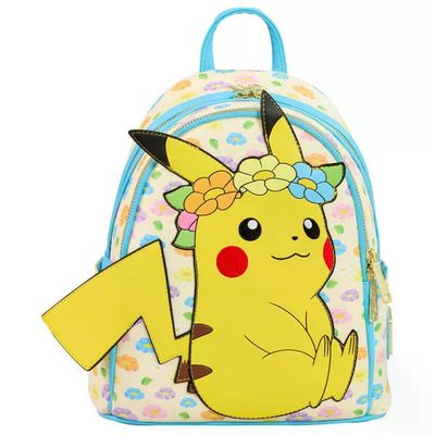 LOUNGEFLY Zaino Loungefly Pokémon Pikachu Floral in Pelle Vegana LOUNGEFLY Zaino Loungefly Pokémon Pikachu Floral in Pelle Vegana