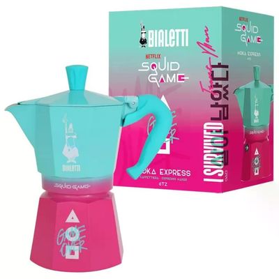 Bialetti Moka Express Squid Game 6 Tazze – Caffettiera in Alluminio
