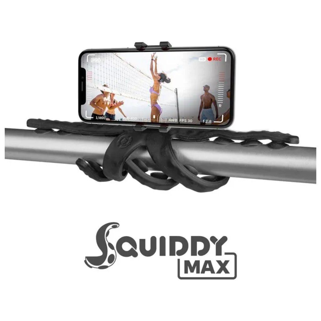 Celly Squiddy Max treppiede flessibile nero per smartphone e action cam Celly Squiddy Max treppiede flessibile nero per smartphone e action cam