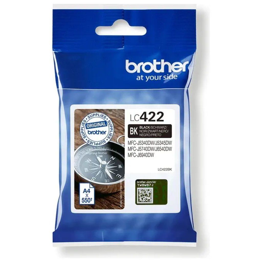 Brother LC-422BK Cartuccia d'inchiostro originale nera Brother LC-422BK Cartuccia d'inchiostro originale nera