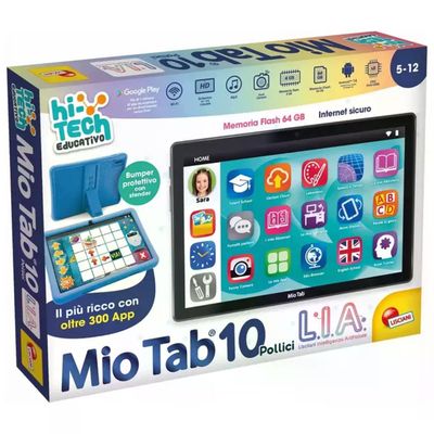 Lisciani Mio Tab 10" L.I.A. Tablet Educativo, 64GB, Android 14