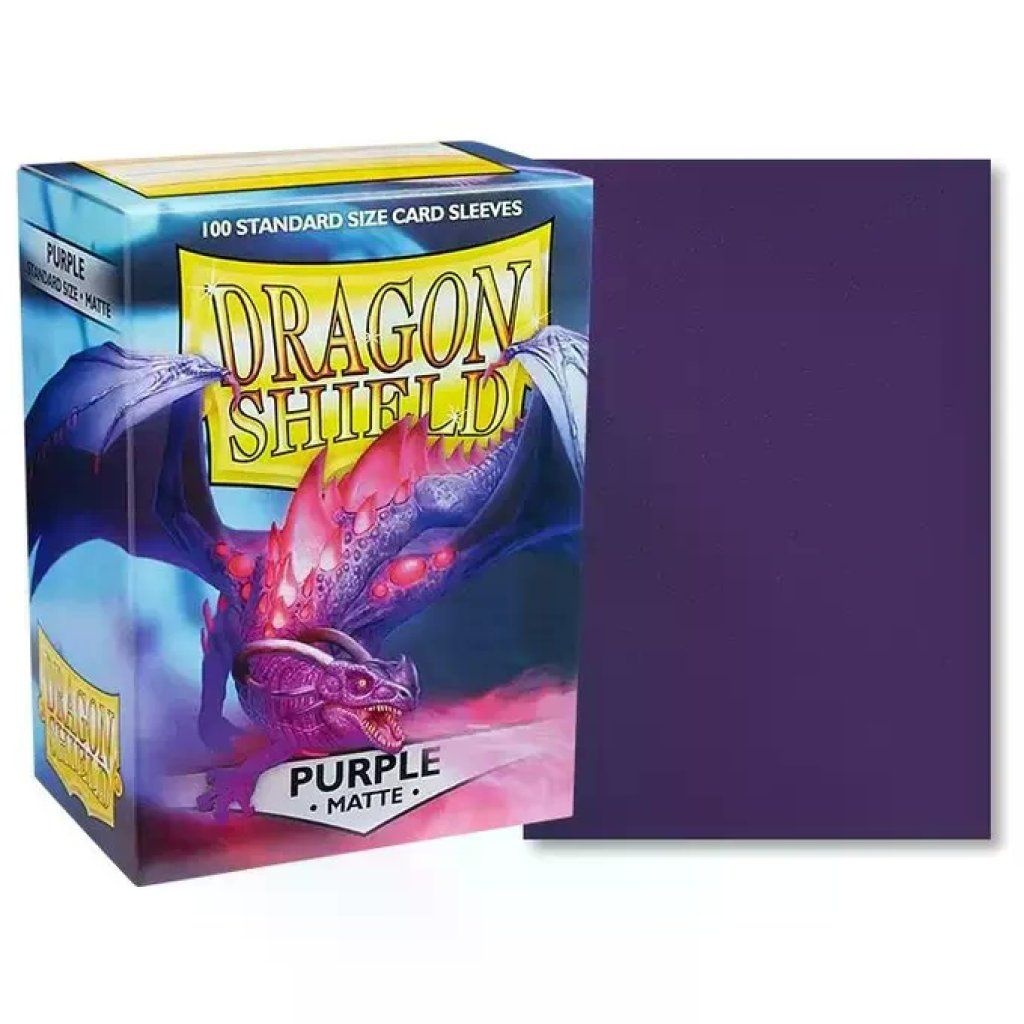 Dragon Shield Matte Purple – 100 bustine protettive per carte