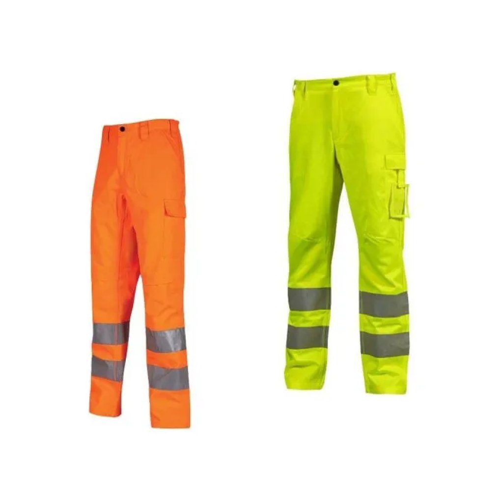 U-Power Vega Pantaloni da Lavoro Alta Visibilità Arancione Fluo