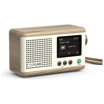 Pure Classic Mini 253799 Radio Portatile DAB+/FM Bluetooth, Bianca