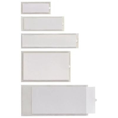 SEI ROTA 320414 Portaetichette adesive trasparenti in PVC, 6,5 × 14 cm, 100 pezzi SEI ROTA 320414 Portaetichette adesive trasparenti in PVC, 6,5 × 14 cm, 100 pezzi