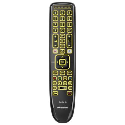 Meliconi Facile 5+ Gumbody Telecomando Universale Retroilluminato Meliconi Facile 5+ Gumbody Telecomando Universale Retroilluminato