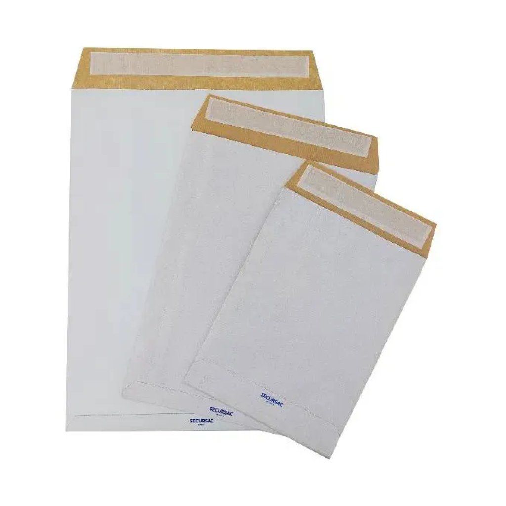 Blasetti Secursac – Sacchetti antistrappo DIN C4, 23 × 33 cm, 130 g/m², confezione da 100