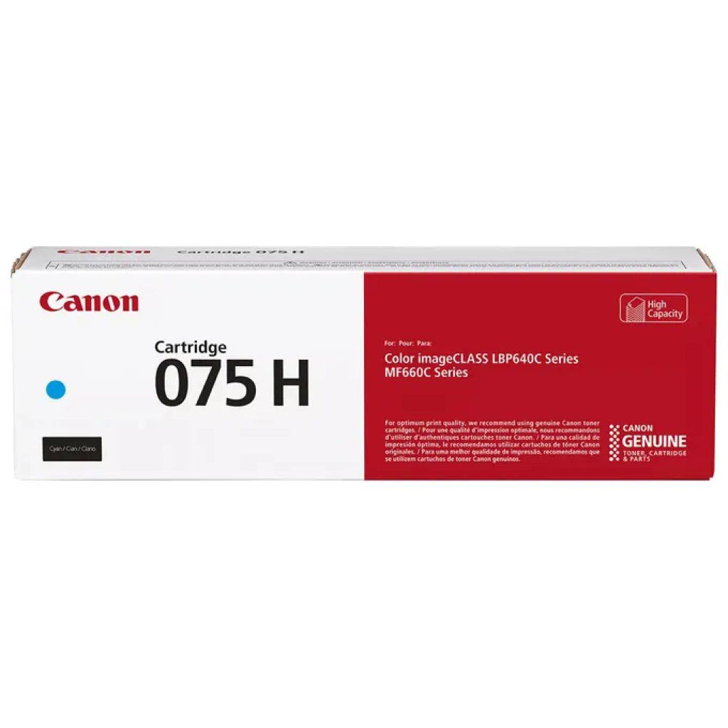 Canon 075 H Toner Ciano Originale – 2.500 Pagine Canon 075 H Toner Ciano Originale – 2.500 Pagine