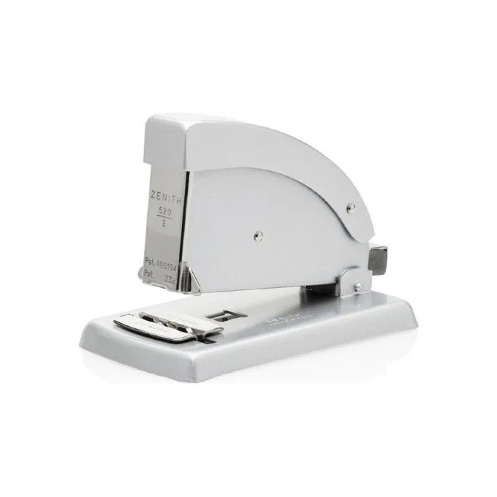 Zenith 215201047 – Cucitrice da tavolo in acciaio, fino a 40 fogli, profondità 7 cm, colore alluminio