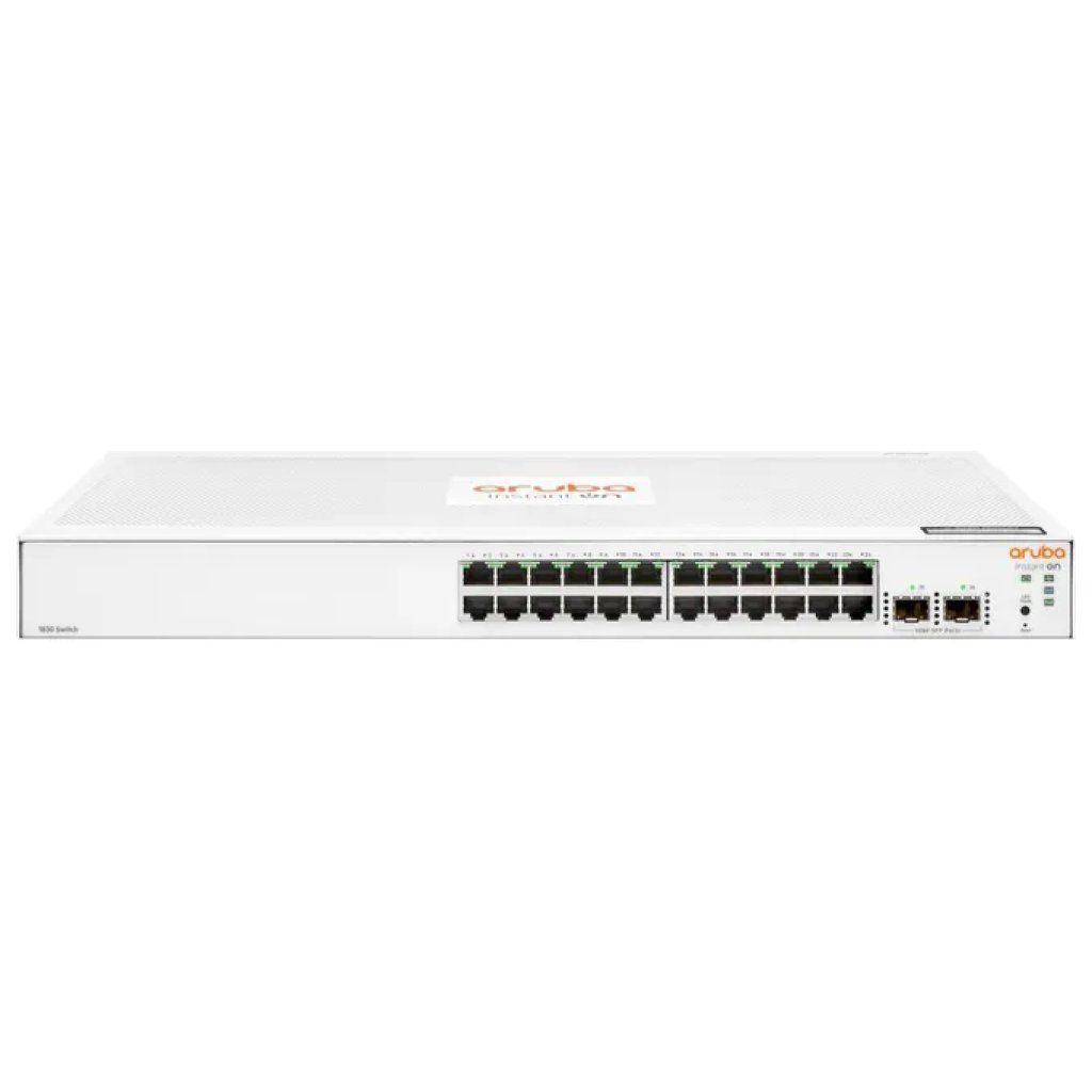 HPE JL812A Aruba Instant On 1830 Switch Gestito L2 24 Porte Gigabit 2 Slot SFP 52 Gbit-s 1U HPE JL812A Aruba Instant On 1830 Switch Gestito L2 24 Porte Gigabit 2 Slot SFP 52 Gbit-s 1U