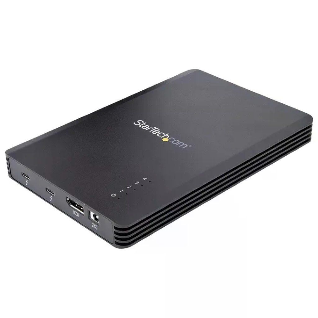 StarTech.com M2E4BTB3 Box Esterno SSD M.2 a 4 Alloggiamenti, USB-C 40 Gbit/s, Nero