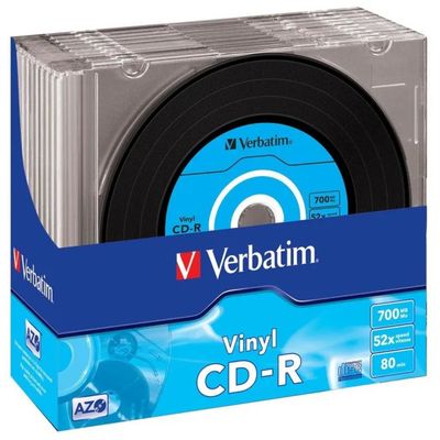Verbatim CD-R AZO Data Vinyl 700 MB 52x, confezione da 10