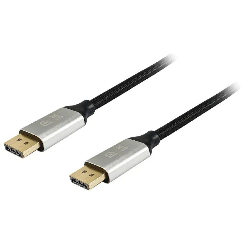 EQUIP Cavo DisplayPort 5 m, connettori in alluminio, nero