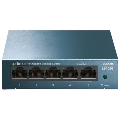 TP-Link LS105G Switch Gigabit Ethernet a 5 porte TP-Link LS105G Switch Gigabit Ethernet a 5 porte