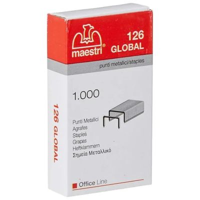 RO-MA Maestri 126 Global punti metallici 24/6, 10.000 pezzi