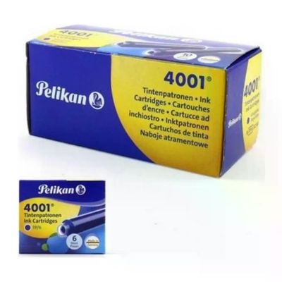 Pelikan 4001 Cartucce per Stilografica Blu Reale, 10 Pezzi