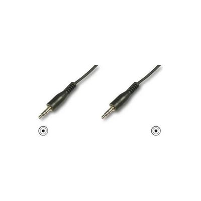 Nilox Cavo Audio Stereo Jack 3,5 mm Maschio-Maschio, 1 m, Nero
