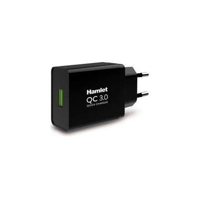 Hamlet XPWCU118QC – Caricabatterie USB-C? No, USB Quick Charge 3.0 da 18 W, Nero Hamlet XPWCU118QC – Caricabatterie USB-C? No, USB Quick Charge 3.0 da 18 W, Nero