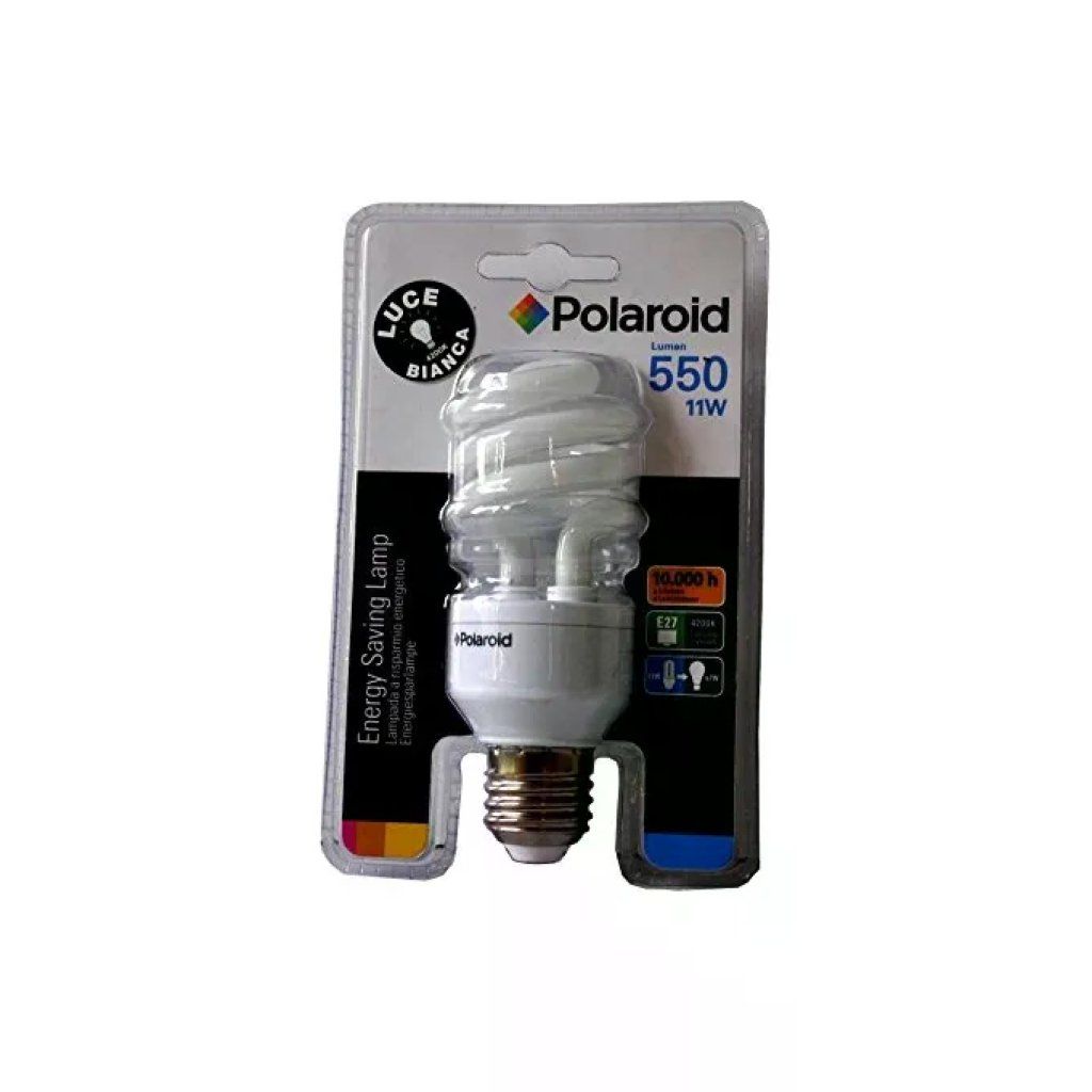 Polaroid Lampadina a Risparmio Energetico 11 W E27 4200 K Polaroid Lampadina a Risparmio Energetico 11 W E27 4200 K