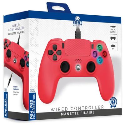 Freaks and Geeks 140061H Controller Cablato Rosso per PS4, PS3 e PC Freaks and Geeks 140061H Controller Cablato Rosso per PS4, PS3 e PC