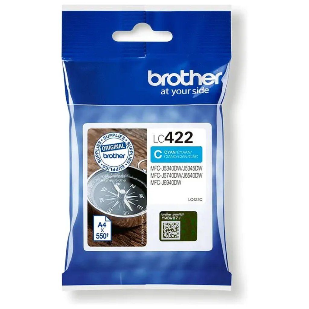 Brother LC-422C Cartuccia Originale Ciano Brother LC-422C Cartuccia Originale Ciano