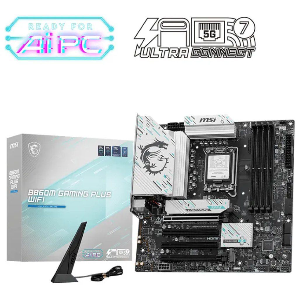 MSI B860M GAMING PLUS Scheda Madre Micro ATX LGA 1851 DDR5 Wi-Fi 7 Intel B860