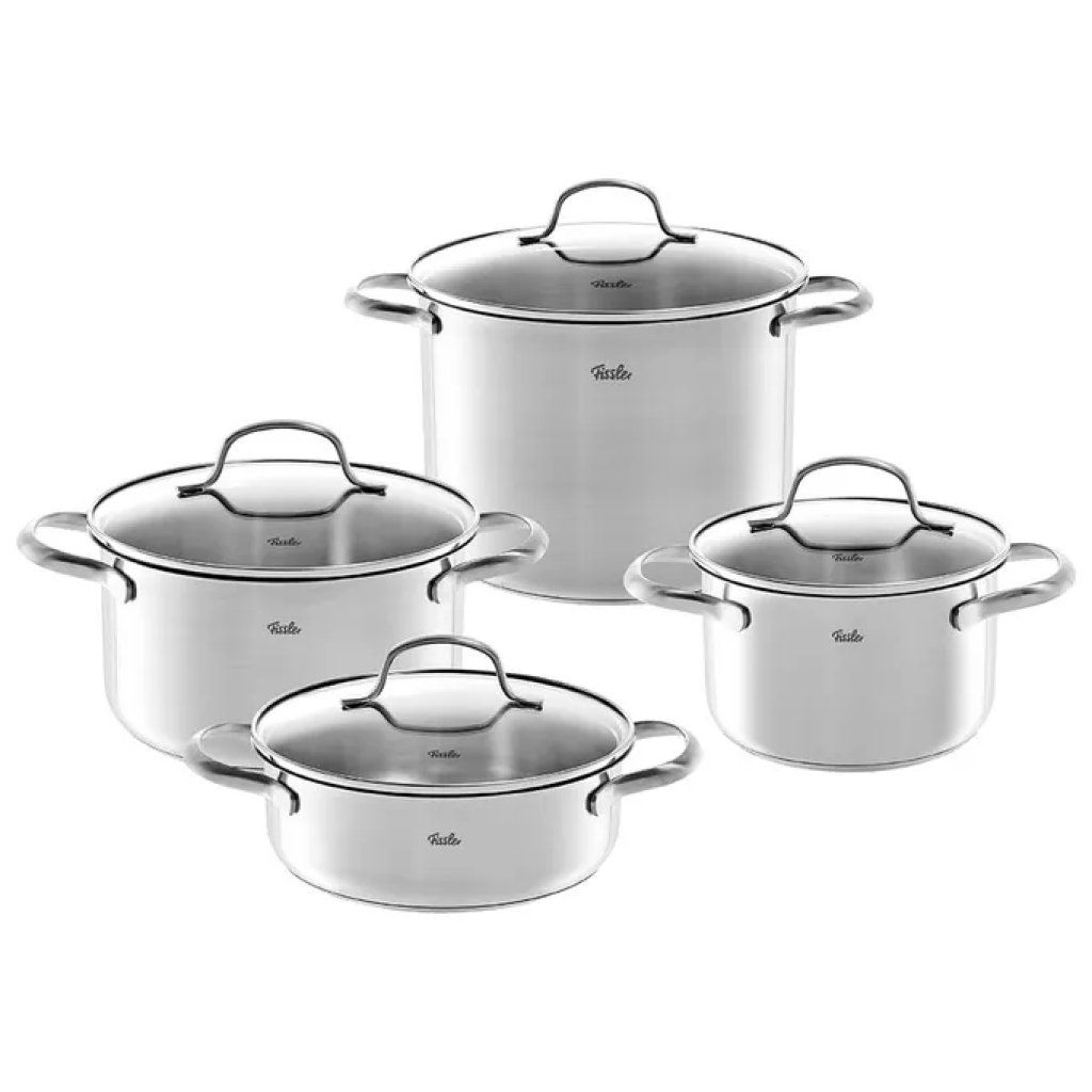 Fissler San Francisco Set di Pentole 4 Pezzi in Acciaio Inox