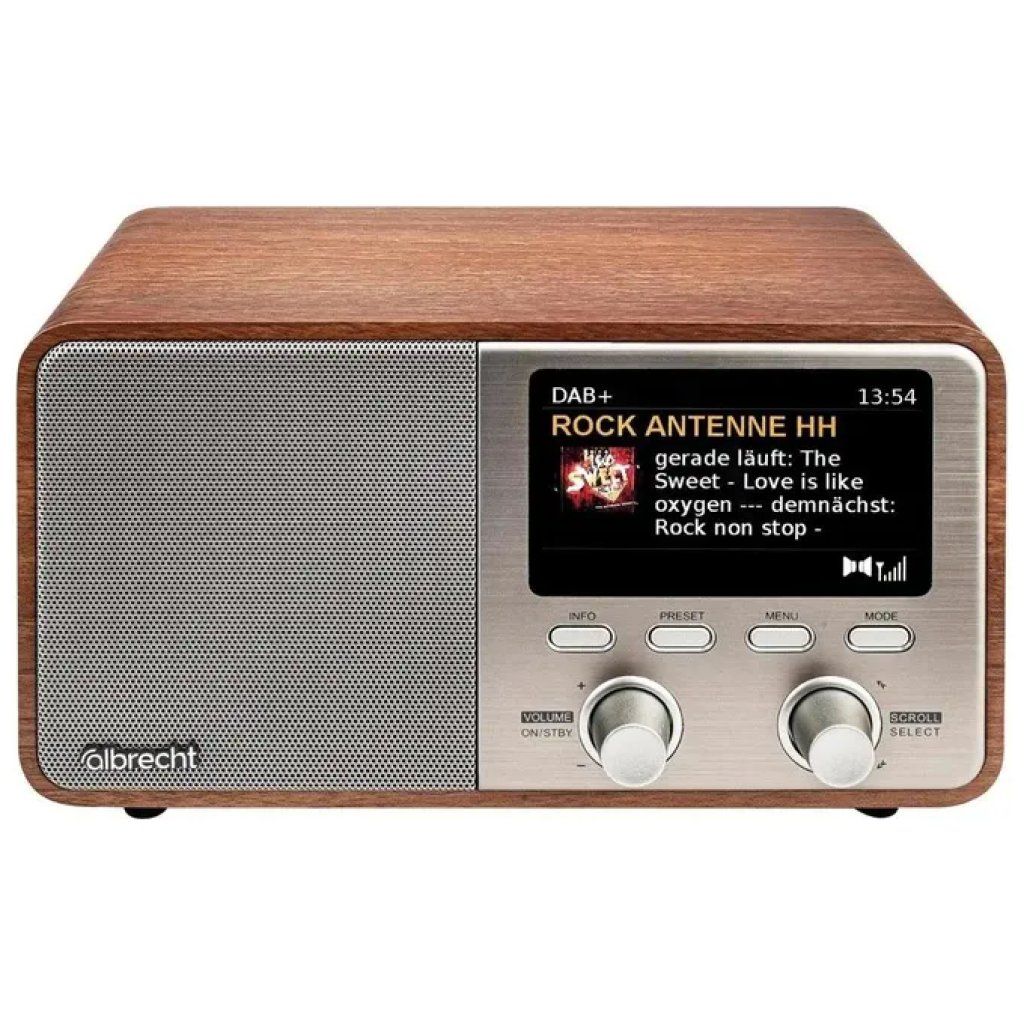 Albrecht DR 760 Radio DAB+/FM Bluetooth in legno marrone