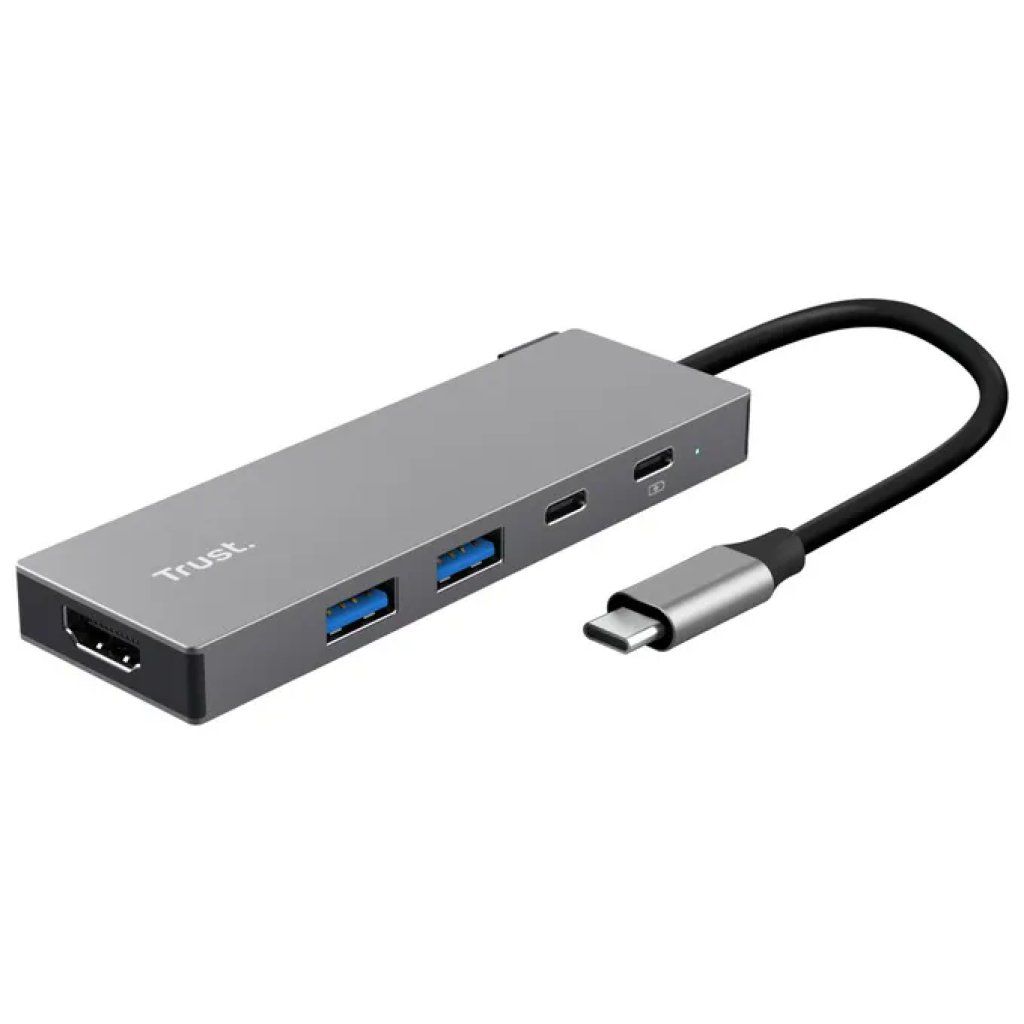 Trust Dalyx Hub USB-C 5 in 1 in alluminio