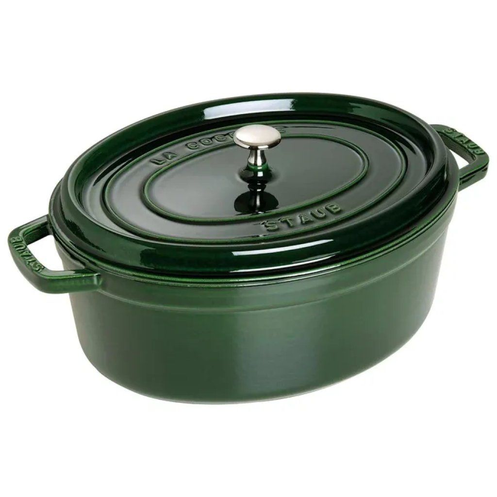 STAUB Cocotte Ovale in Ghisa Smaltata 6,7 L – Verde Basilico
