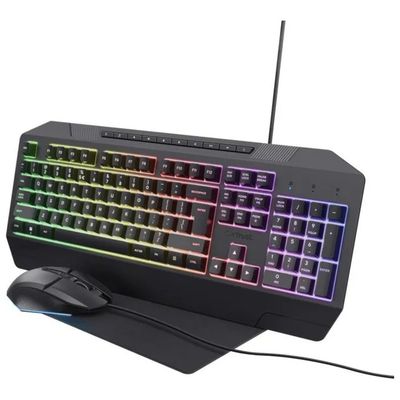 Trust GXT 791 Kit Gaming Tastiera RGB, Mouse e Tappetino, USB, QWERTY Italiano, Nero Trust GXT 791 Kit Gaming Tastiera RGB, Mouse e Tappetino, USB, QWERTY Italiano, Nero