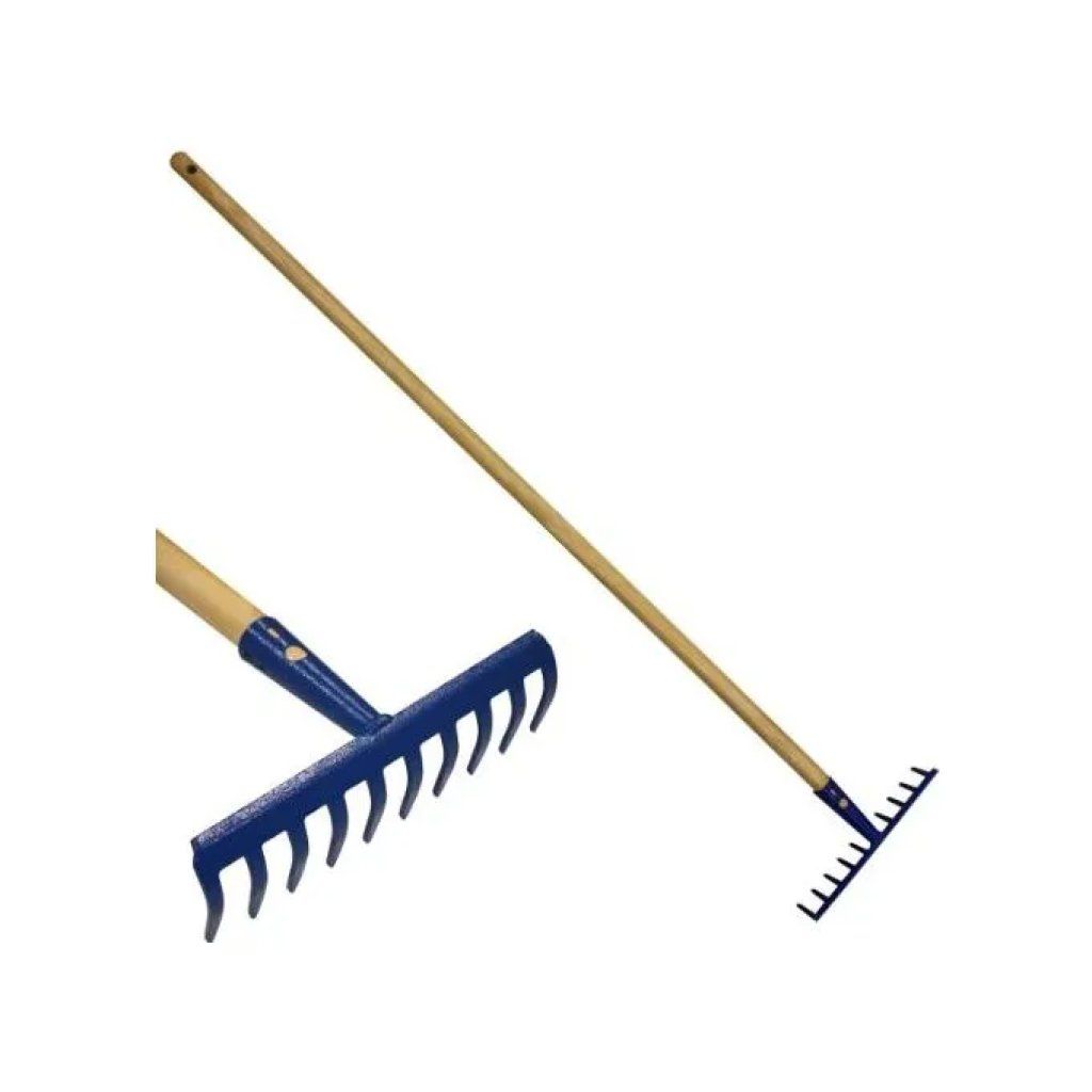 Prestige 580-119V Rastrello a Denti Curvi con Manico in Legno, 133 cm