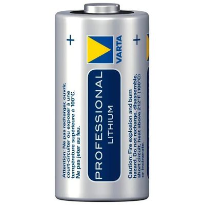 VARTA Professional CR123A – 2 Batterie al Litio 3V, 1600 mAh VARTA Professional CR123A – 2 Batterie al Litio 3V, 1600 mAh