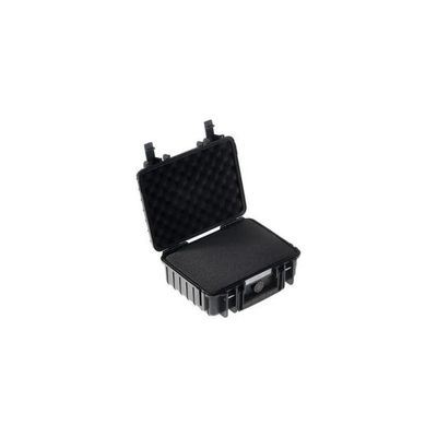 B+W Cases 1000/B/SI – Custodia rigida impermeabile IP67, nera