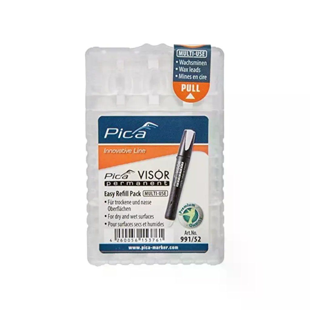 PICA MARKER Pica VISOR Permanent – Mina di Ricambio Bianca, 1 Pezzo PICA MARKER Pica VISOR Permanent – Mina di Ricambio Bianca, 1 Pezzo