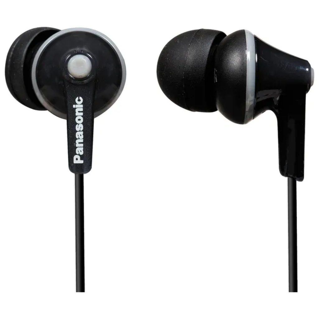 Panasonic RP-HJE125E-K ErgoFit Auricolari In-Ear Cablati, Nero Panasonic RP-HJE125E-K ErgoFit Auricolari In-Ear Cablati, Nero