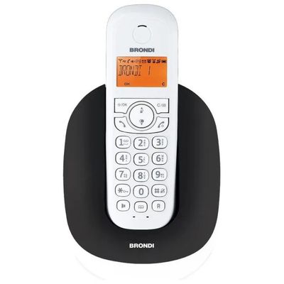 Brondi Manta Telefono Cordless Nero e Bianco Brondi Manta Telefono Cordless Nero e Bianco