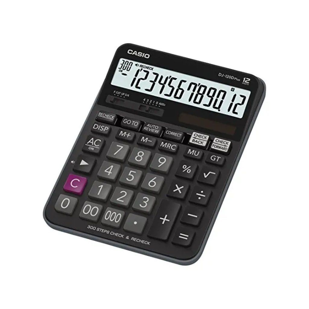 Casio DJ-120D Plus – Calcolatrice da tavolo a 12 cifre Casio DJ-120D Plus – Calcolatrice da tavolo a 12 cifre